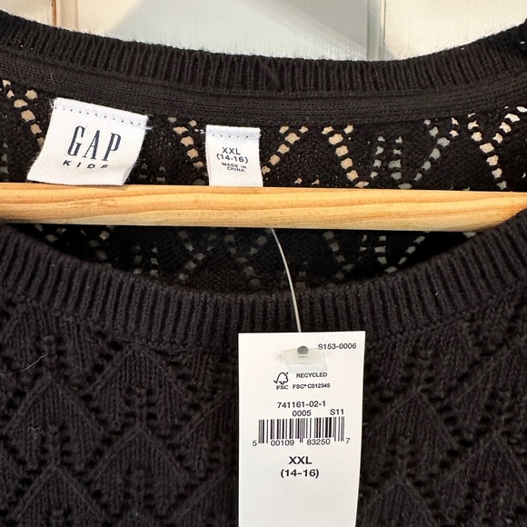 🌷SALE 3/$21🌷GAP Kids XXL Pointelle Sweater Top - Picture 4 of 6